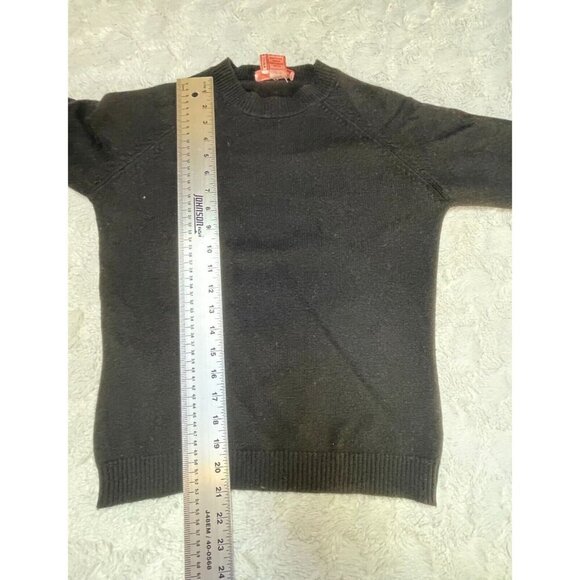 Cochni Italy Womens Cashmere Pullover Sweater Bow Crystal Stud Black Lightweight - Picture 3 of 10